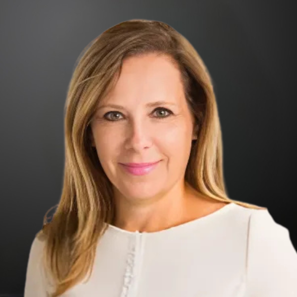 A woman with long hair wearing white shirt.