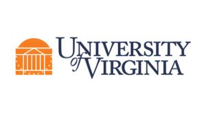 University of Virginia logo with orange emblem.